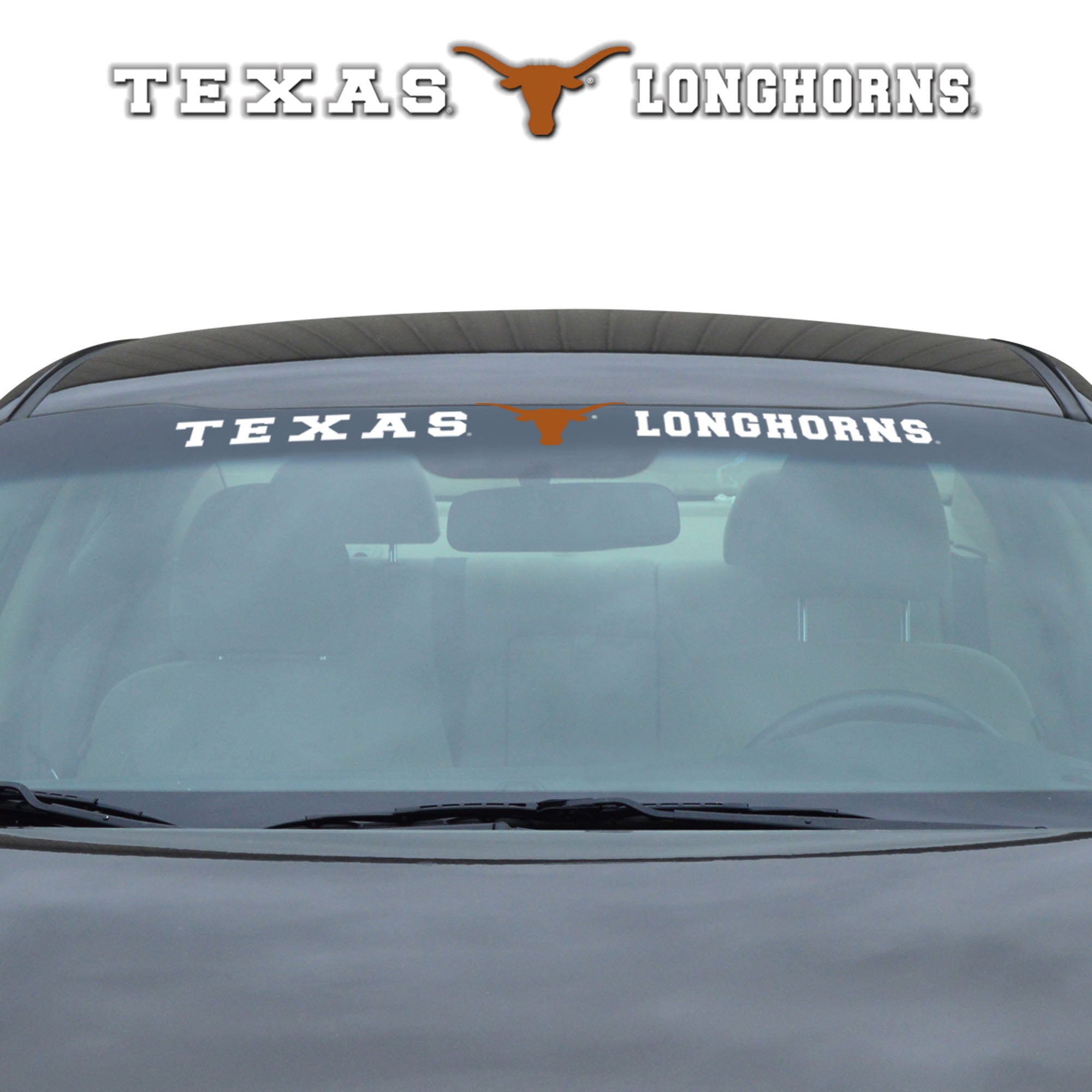 Texas Longhorns Sun Stripe Windshield Decal 3.25 in. x 34 in.