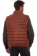 Scully COGNAC SOFT LAMB MEN'S VEST - Flyclothing LLC