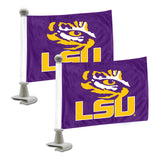 LSU Tigers Ambassador Car Flags - 2 Pack Mini Auto Flags, 4in X 6in