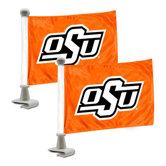 Oklahoma State Cowboys Ambassador Car Flags - 2 Pack Mini Auto Flags, 4in X 6in - Oklahoma State