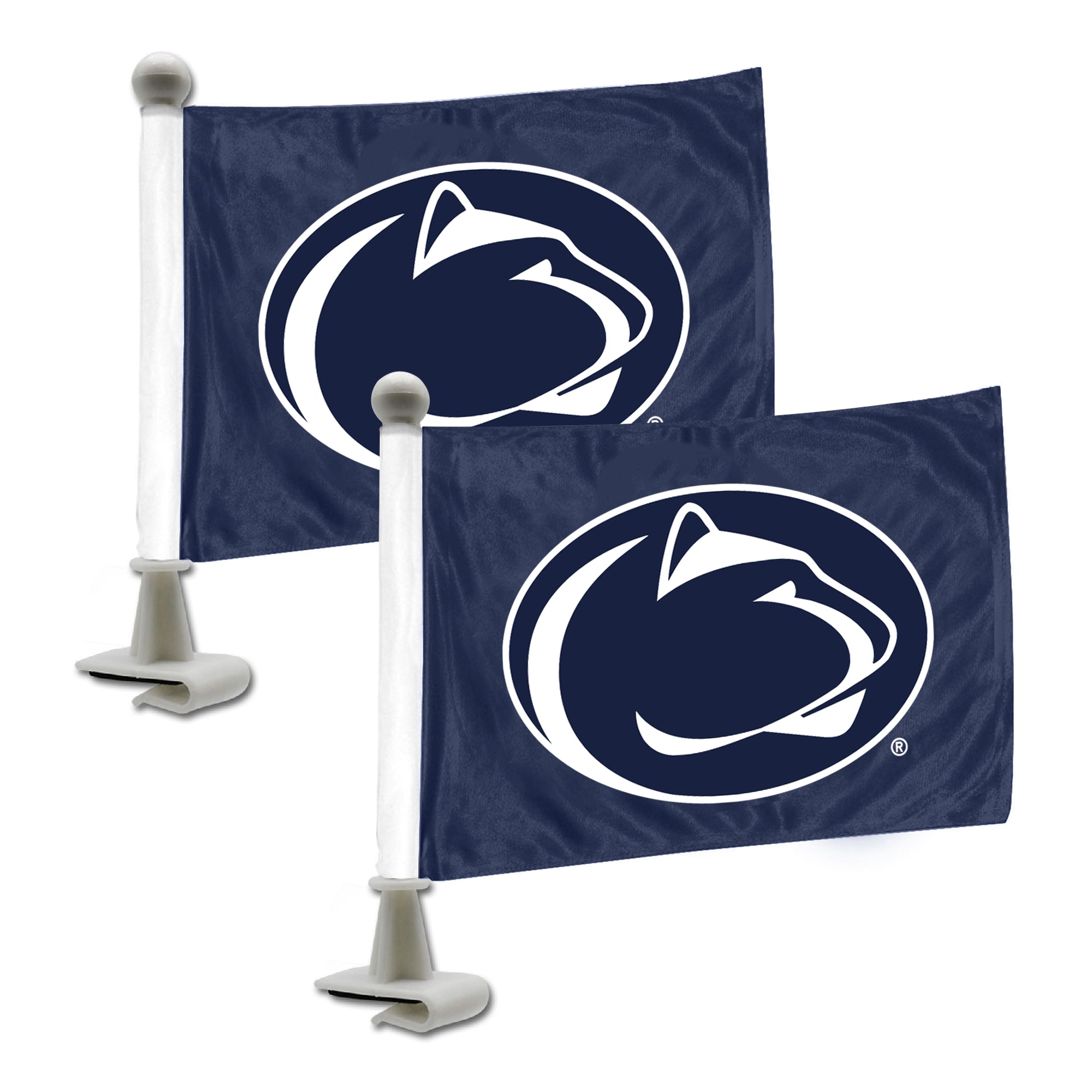 Penn State Nittany Lions Ambassador Car Flags - 2 Pack Mini Auto Flags, 4in X 6in