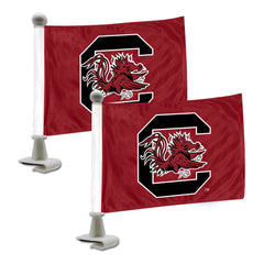 South Carolina Gamecocks Ambassador Car Flags - 2 Pack Mini Auto Flags, 4in X 6in