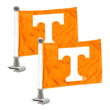 Tennessee Volunteers Ambassador Car Flags - 2 Pack Mini Auto Flags, 4in X 6in