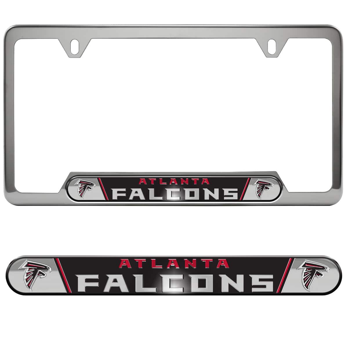 Atlanta Falcons Embossed License Plate Frame, 6.25in x 12.25in - Atlanta Falcons