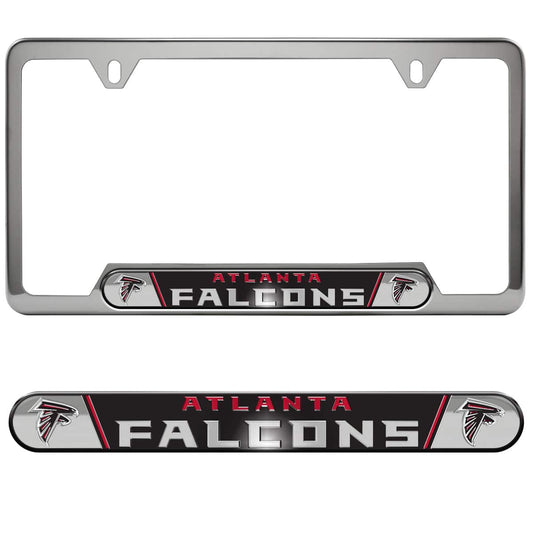 Atlanta Falcons Embossed License Plate Frame, 6.25in x 12.25in - Atlanta Falcons