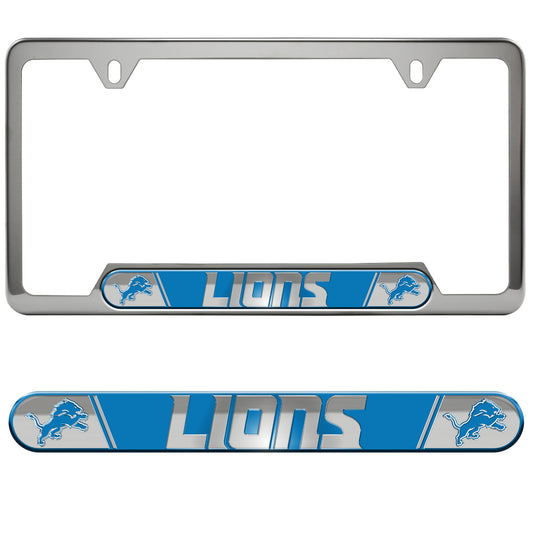 Detroit Lions Embossed License Plate Frame, 6.25in x 12.25in