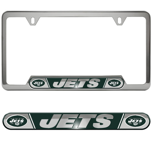 New York Jets Embossed License Plate Frame, 6.25in x 12.25in