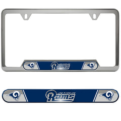 Los Angeles Rams Embossed License Plate Frame, 6.25in x 12.25in