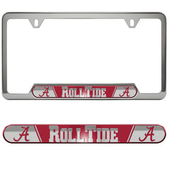 Alabama Crimson Tide Embossed License Plate Frame, 6.25in x 12.25in