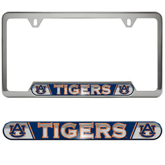 Auburn Tigers Embossed License Plate Frame, 6.25in x 12.25in