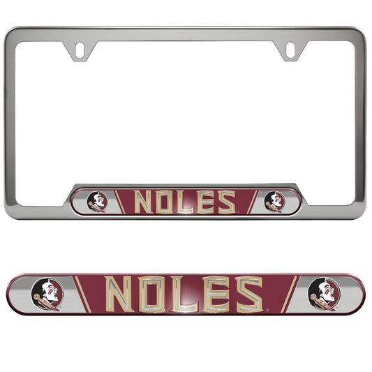 Florida State Seminoles Embossed License Plate Frame, 6.25in x 12.25in