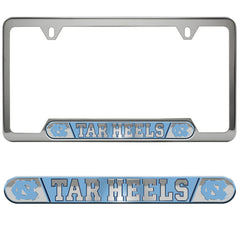 North Carolina Tar Heels Embossed License Plate Frame, 6.25in x 12.25in