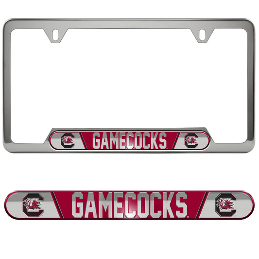 South Carolina Gamecocks Embossed License Plate Frame, 6.25in x 12.25in