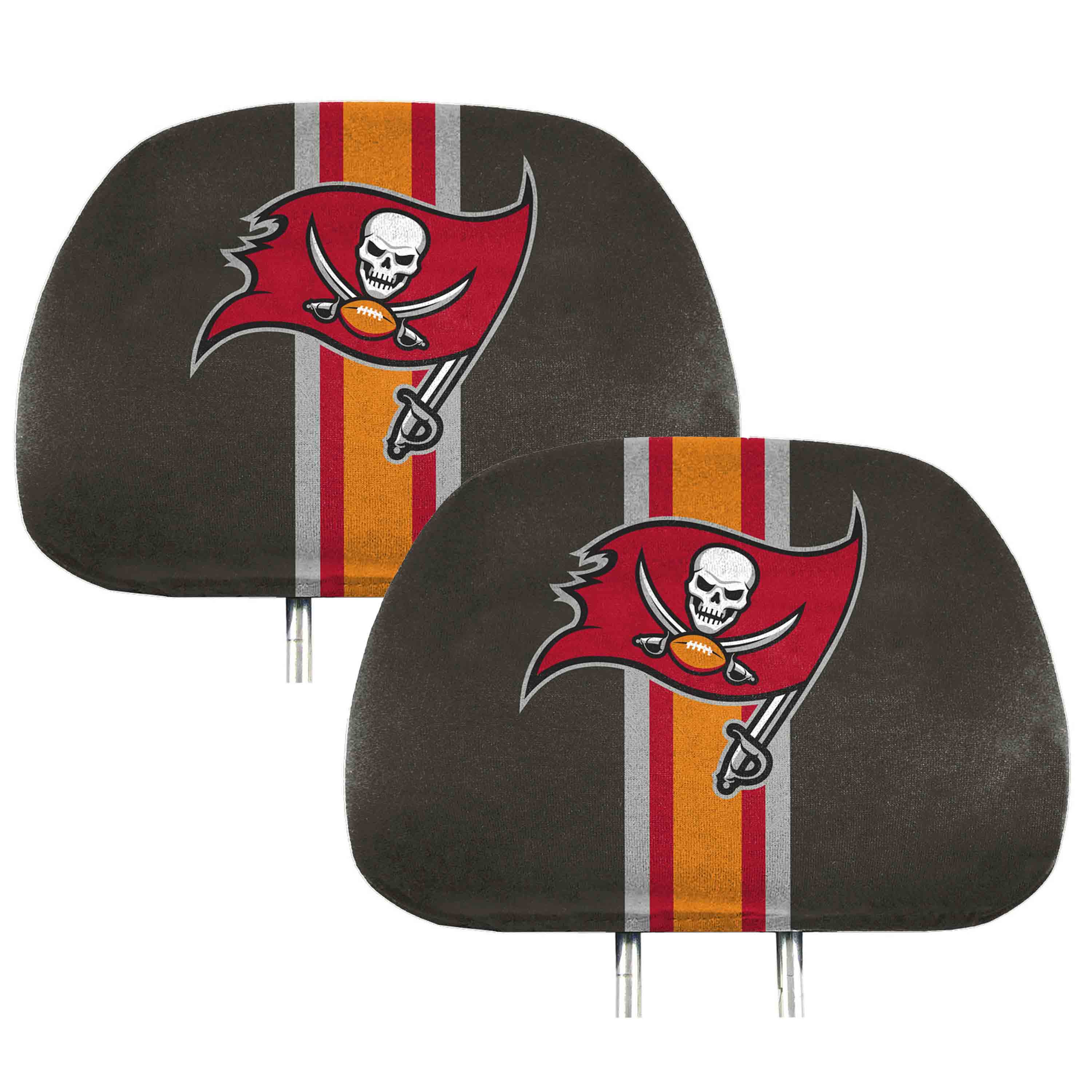 Tampa Bay Buccaneers Printed Head Rest Cover Set - 2 Pieces