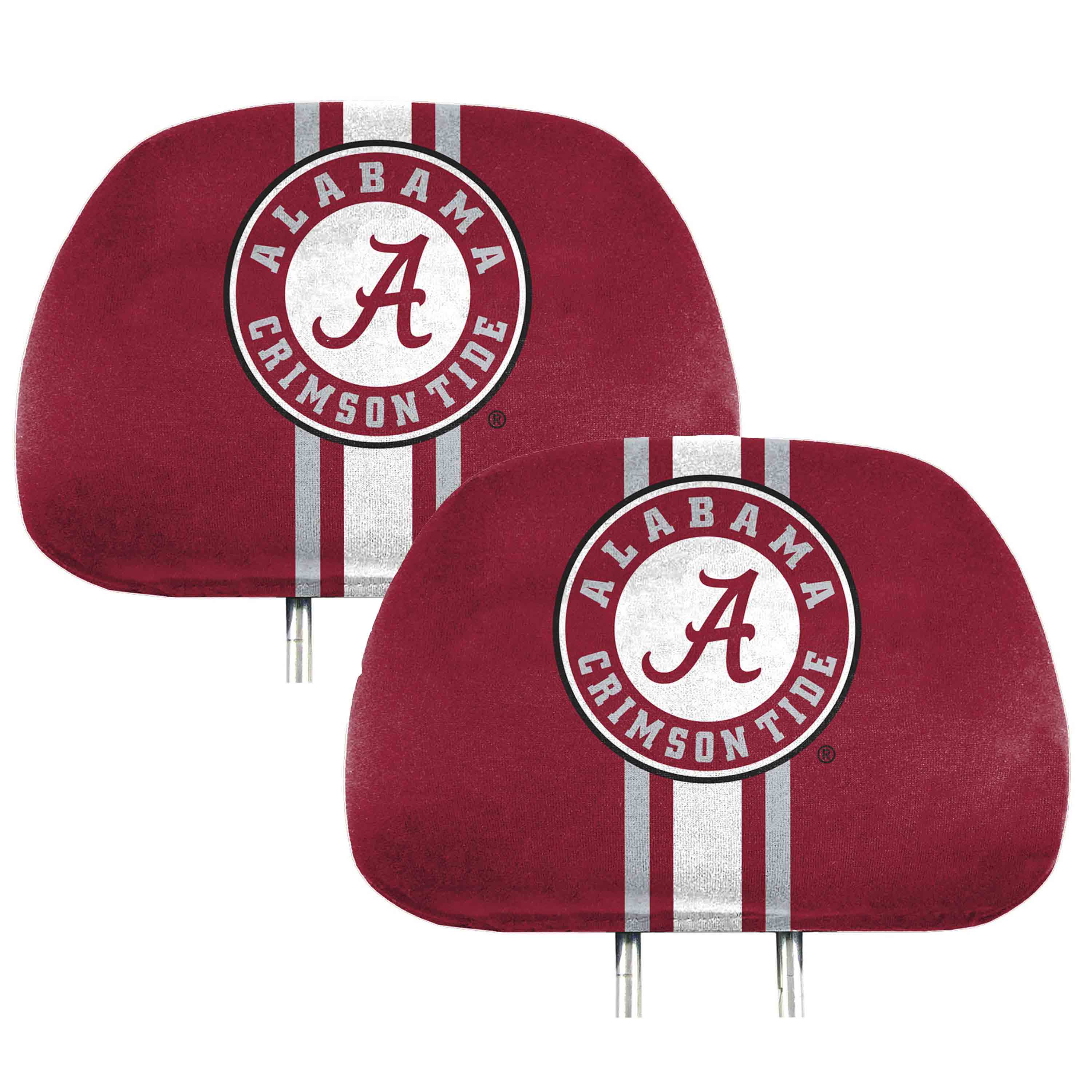 Alabama Crimson Tide Printed Head Rest Cover Set - 2 Pieces