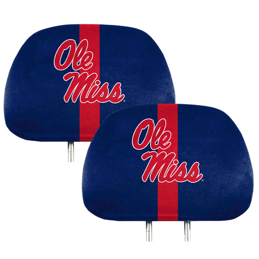 Ole Miss Rebels Printed Head Rest Cover Set - 2 Pieces - Ole Miss