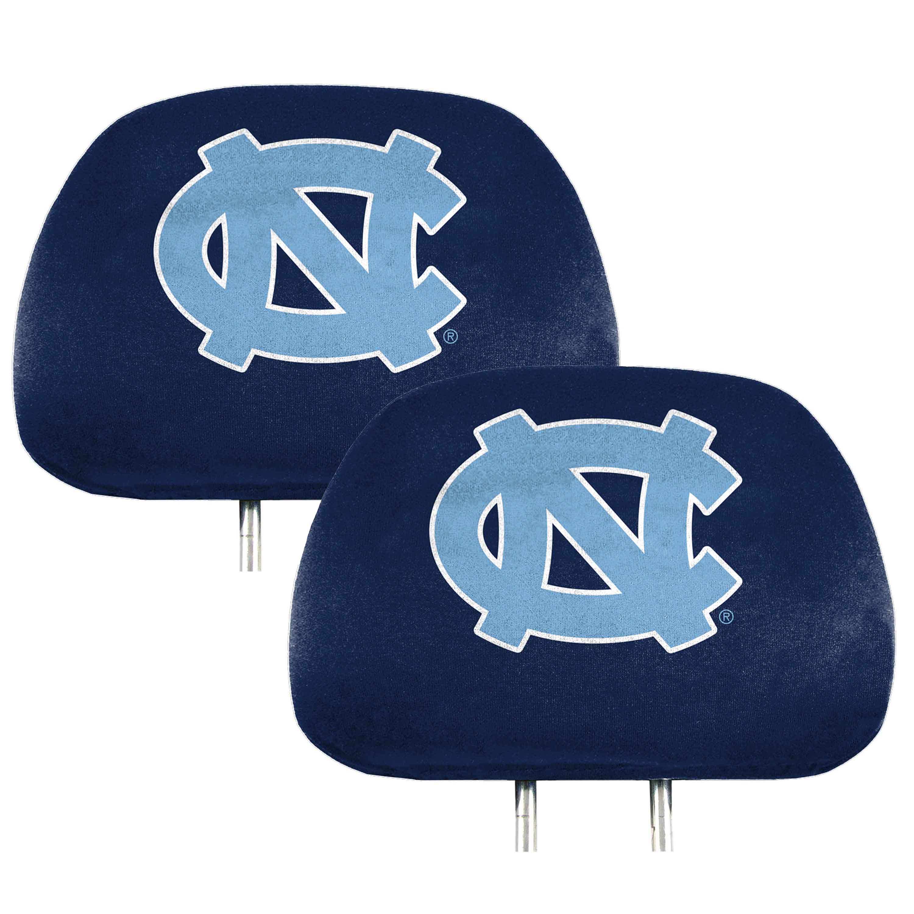 North Carolina Tar Heels Printed Head Rest Cover Set - 2 Pieces - North Carolina