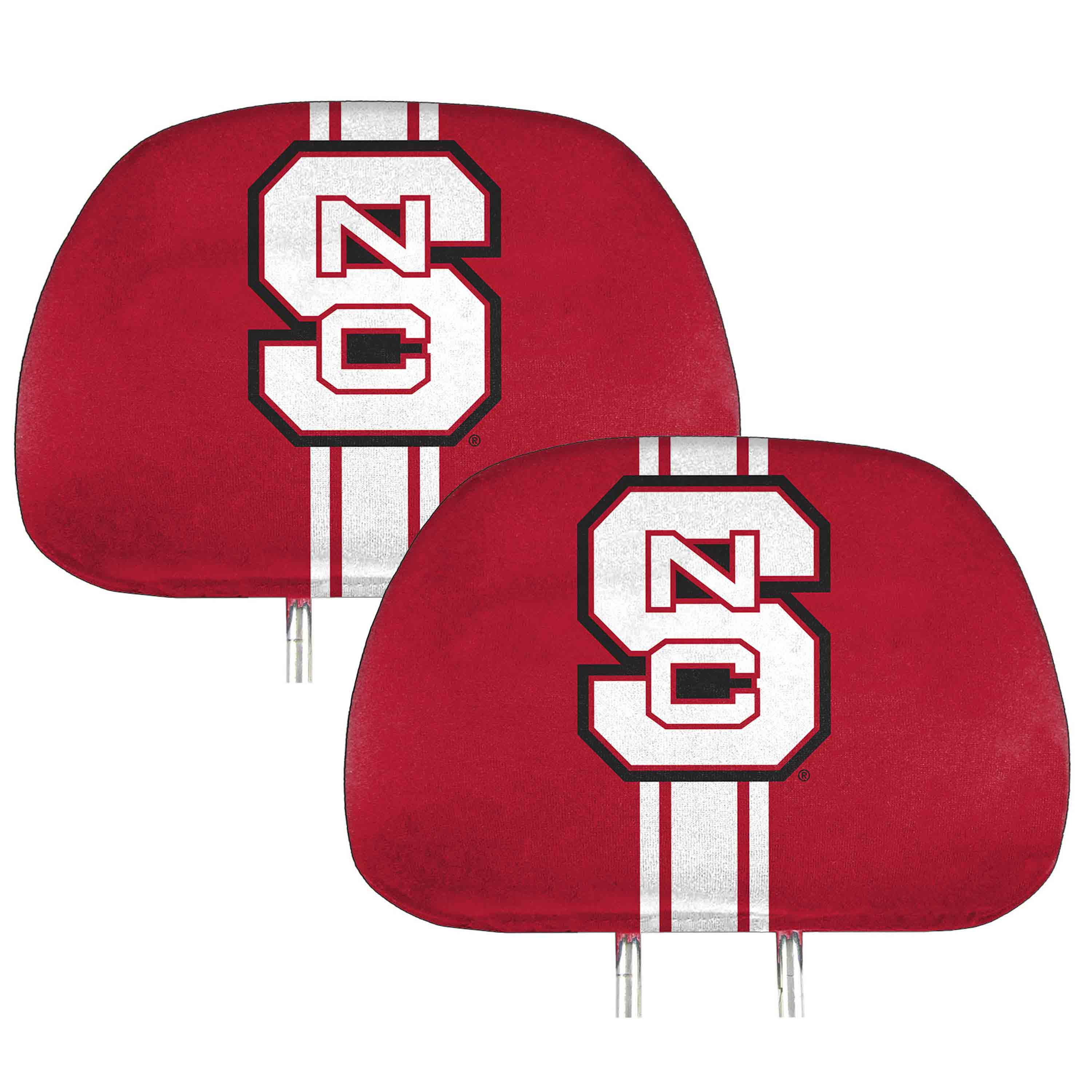 NC State Wolfpack Printed Head Rest Cover Set - 2 Pieces - NC State