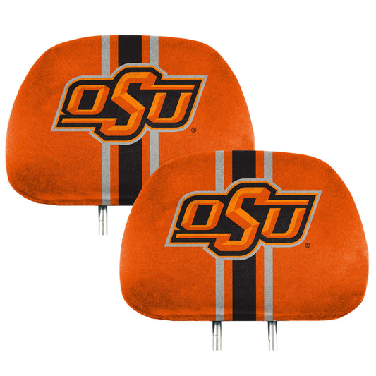 Oklahoma State Cowboys Printed Head Rest Cover Set - 2 Pieces - Oklahoma State