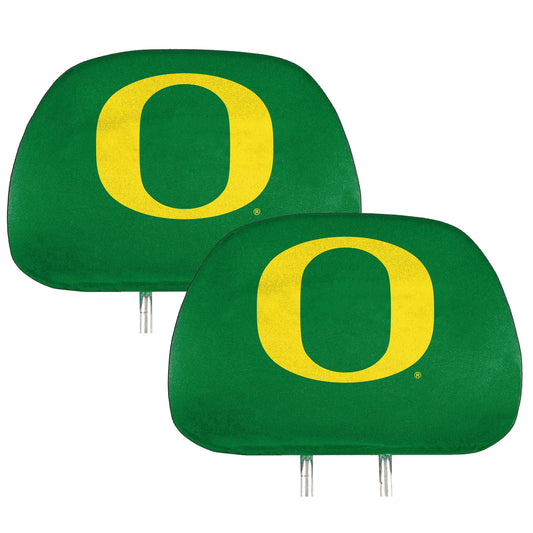 Oregon Ducks Printed Head Rest Cover Set - 2 Pieces