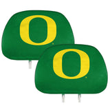 Oregon Ducks Printed Head Rest Cover Set - 2 Pieces