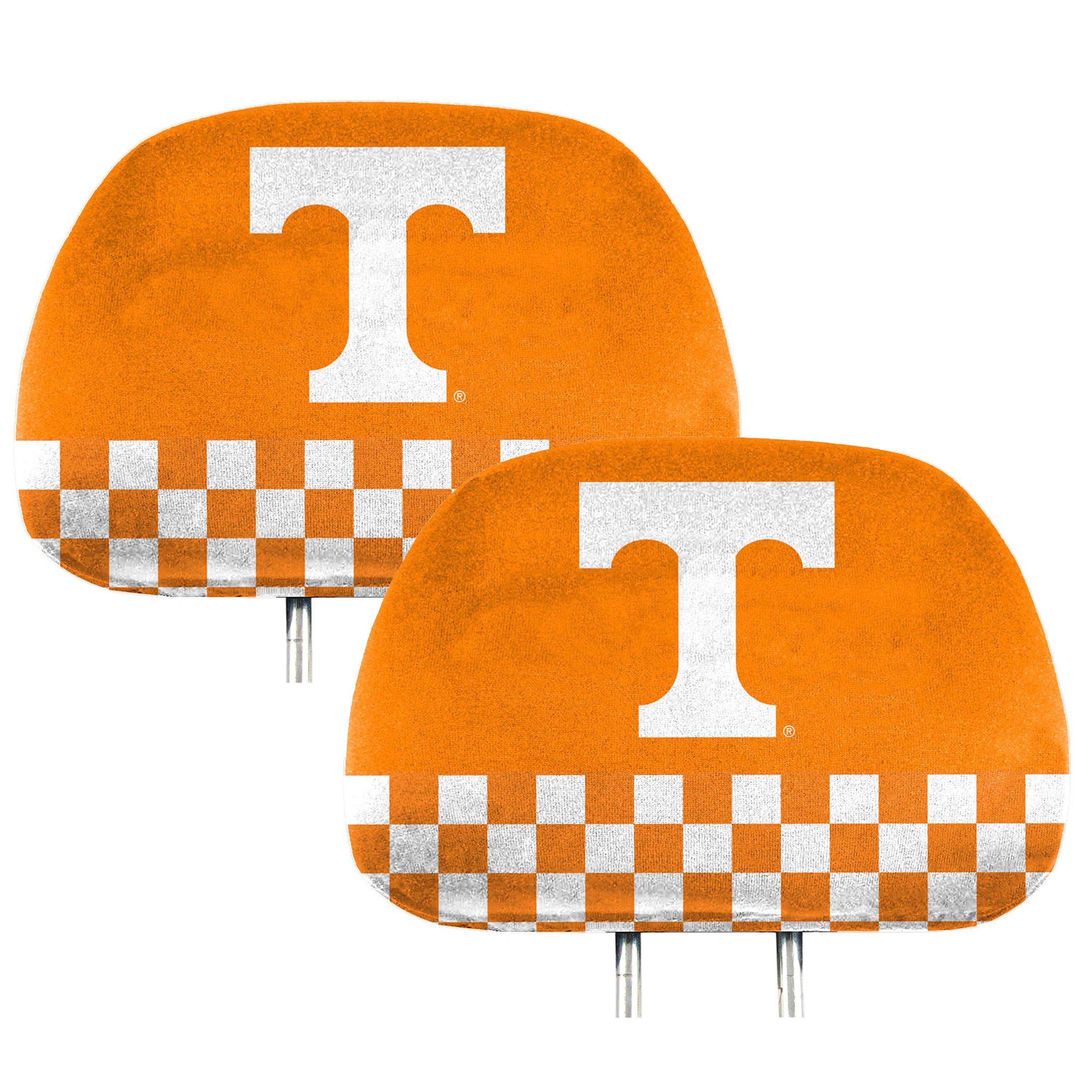 Tennessee Volunteers Printed Head Rest Cover Set - 2 Pieces