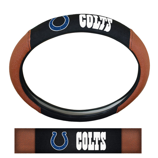 Indianapolis Colts Football Grip Steering Wheel Cover 15" Diameter