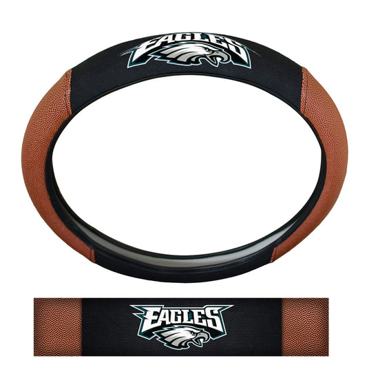 Philadelphia Eagles Football Grip Steering Wheel Cover 15" Diameter