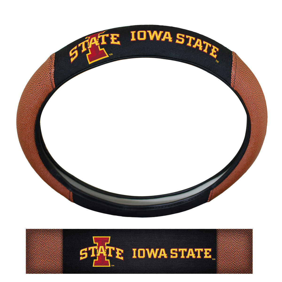 Iowa State Cyclones Football Grip Steering Wheel Cover 15" Diameter