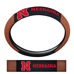 Nebraska Cornhuskers Football Grip Steering Wheel Cover 15" Diameter