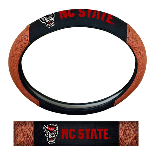 NC State Wolfpack Football Grip Steering Wheel Cover 15" Diameter - NC State