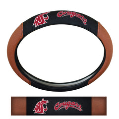 Washington State Cougars Football Grip Steering Wheel Cover 15" Diameter