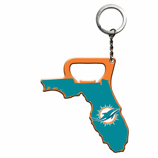 Miami Dolphins Keychain Bottle Opener