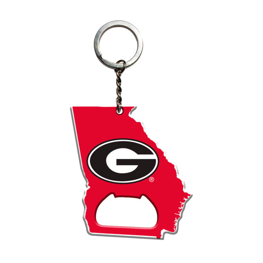 Georgia Bulldogs Keychain Bottle Opener