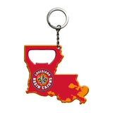 Louisiana-Lafayette Ragin' Cajuns Keychain Bottle Opener