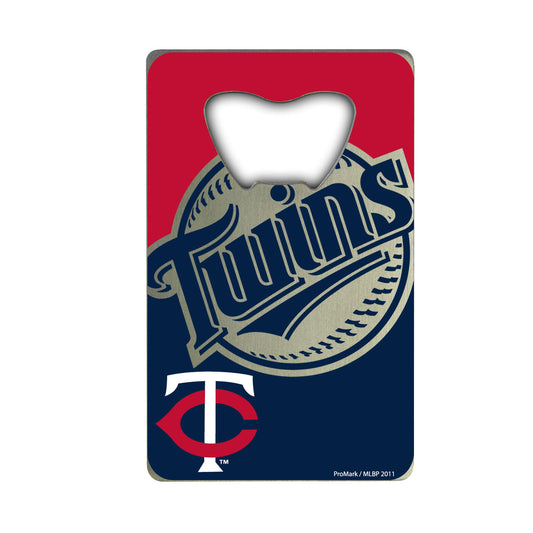 Minnesota Twins Credit Card Style Bottle Opener - 2” x 3.25