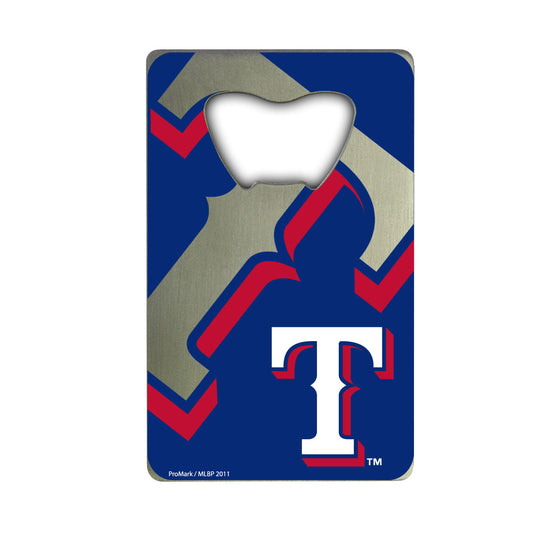 Texas Rangers Credit Card Style Bottle Opener - 2” x 3.25