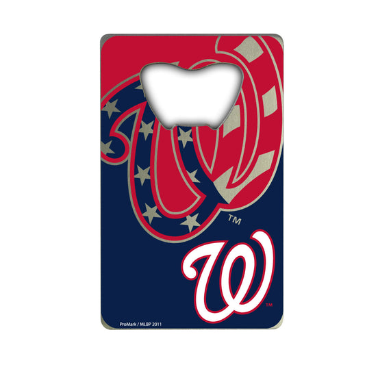 Washington Nationals Credit Card Style Bottle Opener - 2” x 3.25