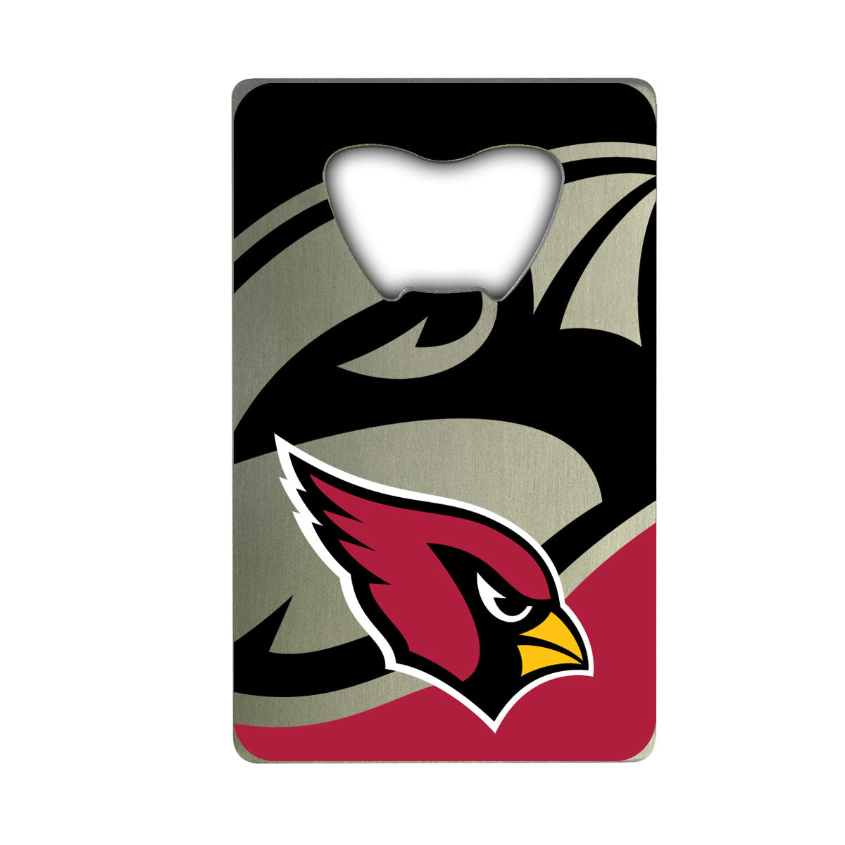 Arizona Cardinals Credit Card Style Bottle Opener - 2” x 3.25