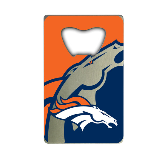 Denver Broncos Credit Card Style Bottle Opener - 2” x 3.25