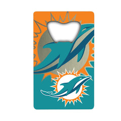 Miami Dolphins Credit Card Style Bottle Opener - 2” x 3.25