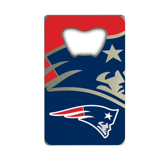 New England Patriots Credit Card Style Bottle Opener - 2” x 3.25 - New England Patriots