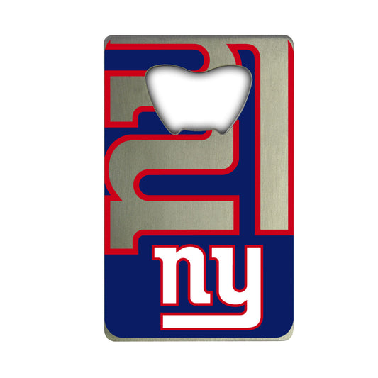 New York Giants Credit Card Style Bottle Opener - 2” x 3.25