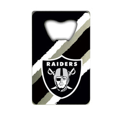 Las Vegas Raiders Credit Card Style Bottle Opener - 2” x 3.25