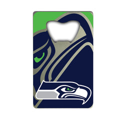 Seattle Seahawks Credit Card Style Bottle Opener - 2” x 3.25