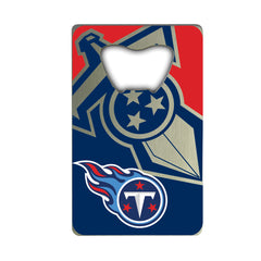 Tennessee Titans Credit Card Style Bottle Opener - 2” x 3.25