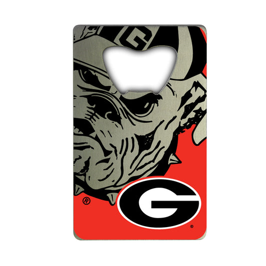 Georgia Bulldogs Credit Card Style Bottle Opener - 2” x 3.25