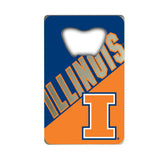 Illinois Illini Credit Card Style Bottle Opener - 2” x 3.25