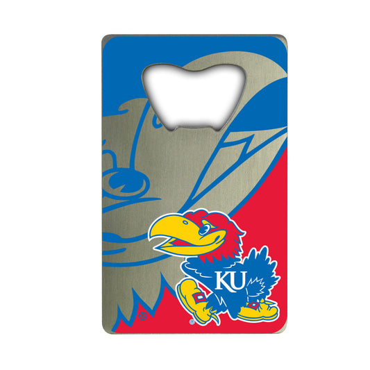 Kansas Jayhawks Credit Card Style Bottle Opener - 2” x 3.25