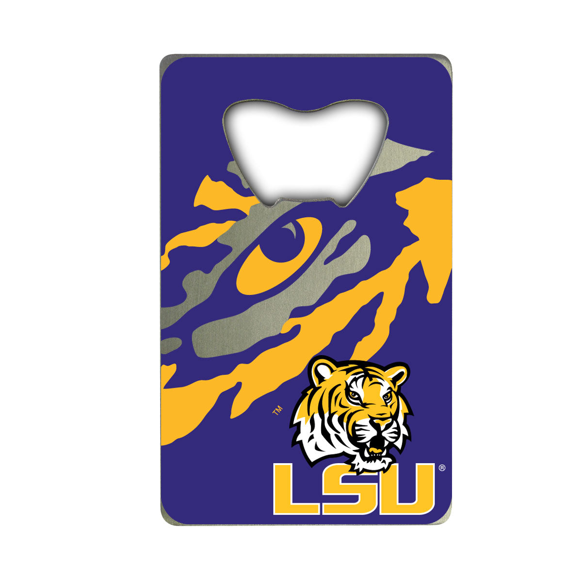 LSU Tigers Credit Card Style Bottle Opener - 2” x 3.25